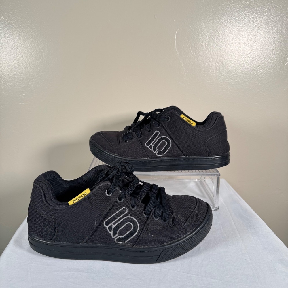 Five Ten Shoes Mens 8.5 Black Freerider Canvas Mountain Bike Flat Pedal GZ4659